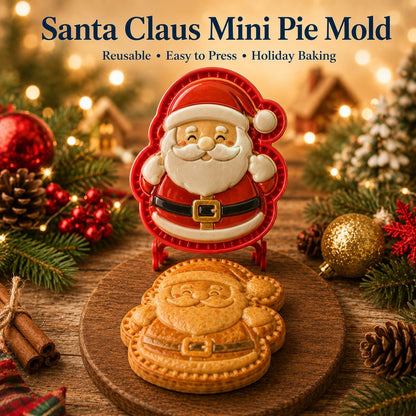 🎄 Christmas Mini Pie Moulds – 8 Festive Embossed Designs