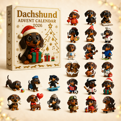 【Last Hour 50% Off】🎁2026 Dachshund Advent Calendar  💕🐶