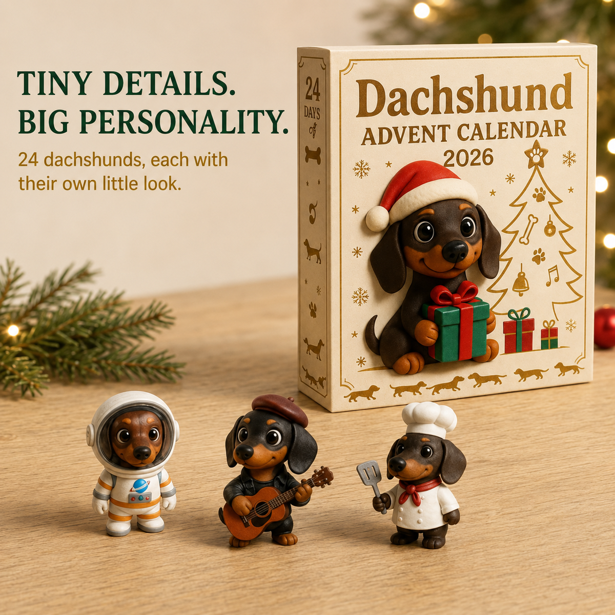 【Last Hour 50% Off】🎁2026 Dachshund Advent Calendar  💕🐶