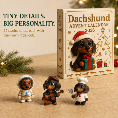 【Last Hour 50% Off】🎁2026 Dachshund Advent Calendar  💕🐶