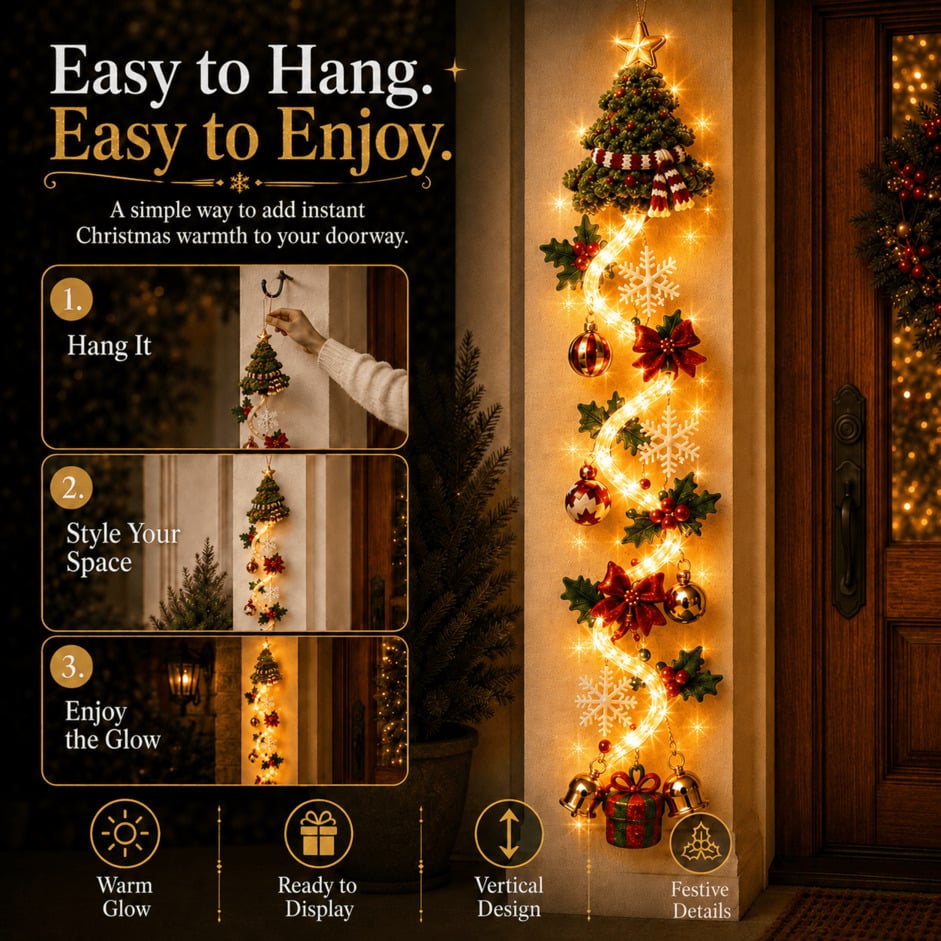 🎄 Glowing Christmas Door Hanger | 🎁Buy 2 Save 20%