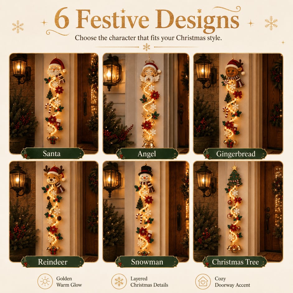 🎄 Glowing Christmas Door Hanger | 🎁Buy 2 Save 20%