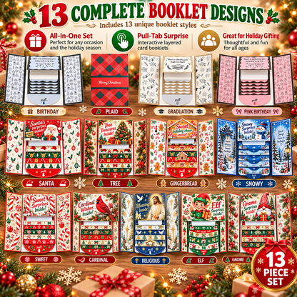 ⏰LAST DAY 50% OFF - 2026 New🎅🎁 Waterfall Christmas Gift Card Booklet 💳✨