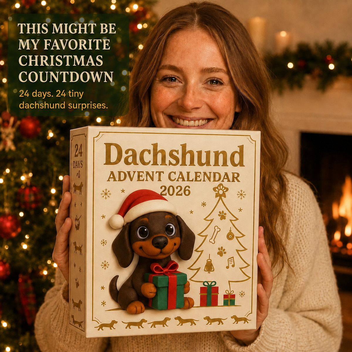 【Last Hour 50% Off】🎁2026 Dachshund Advent Calendar  💕🐶