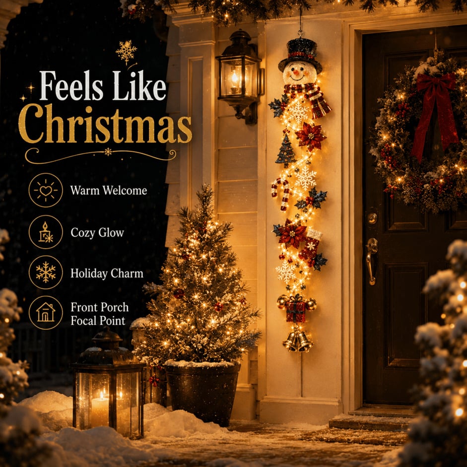 🎄 Glowing Christmas Door Hanger | 🎁Buy 2 Save 20%